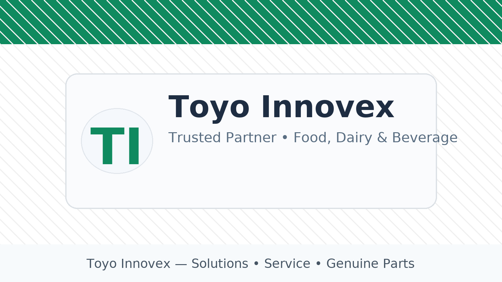 Toyo Innovex – Trusted Partner